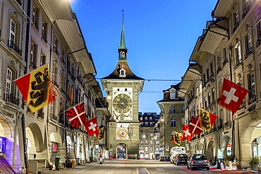 Bern Old Town with Zytglogge at night City in Bern, Switzerland