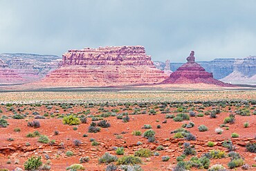 Valley of the Gods, elevated view, Utah, USA, North America