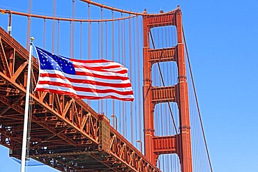 View of Golden Gate Bridge, San Francisco, California, USA