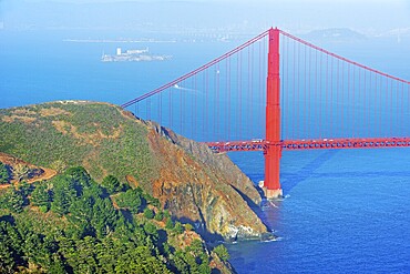 View of Golden Gate Bridge, San Francisco, California, USA
