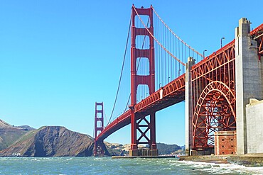 View of Golden Gate Bridge, San Francisco, California, USA
