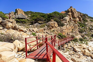 Rocky coast at Hang Rai, Nui Chua-National Park, Vinh Hy, Ninh Thuan province, Vietnam, VietNam