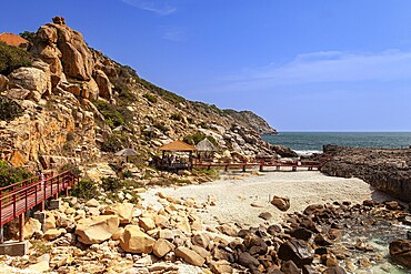 Rocky coast at Hang Rai, Nui Chua-National Park, Vinh Hy, Ninh Thuan province, Vietnam, VietNam