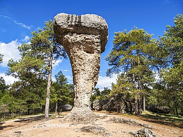 Rock El Tormo, Ciudad encantada, area of rock formations, nature reserve, Cuenca region, Spain