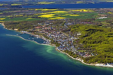 Sassnitz, Jasmund National Park, Mecklenburg-Western Pomerania, Germany, aerial photo from a small aircraft, 27.04.2025  Sassnitz, Jasmund National Park, Mecklenburg-Western Pomerania, aerial photo from a small aircraft, April 27, 2025 ++ Minimum fee 50, - euro ++