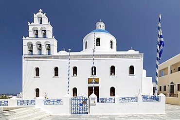 Church of Panagia Akathistos Hymn, Oia, Santorini, Cyclades Island, Greece, 20 May 20, 2025,  Oia, Santorini, Cyclades Island, Greece, May 20, 2025, Church of Panagia Akathistos Hymn