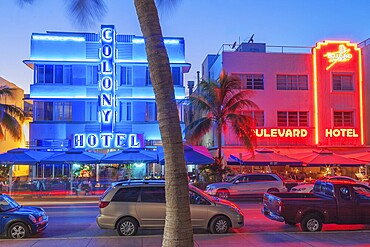 Ocean drive, South Beach, Miami, Florida, USA