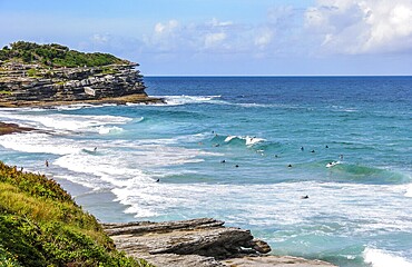 People surfing at Tamarama Beach, Sydney, Australia