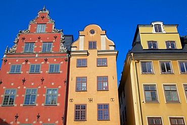 Architecture, Stortorget Square, Gamla Stan, Stockholm, Sweden, Scandinavia, Europe