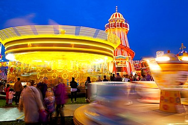Helter Skelter, Goose Fair, Nottingham, Nottinghamshire, England, United Kingdom, Europe