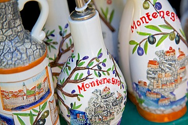 Souvenir pottery, Old Town, Budva, Montenegro, Europe