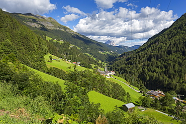 Countryside and mountains around Assekrem, Discepole del Vangelo near Arabba, Dolomites, South Tyrol, Italy, Europe