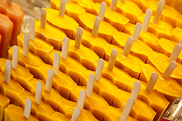 Colourful icecream, Bergamo, Lombardy, Italy, Europe