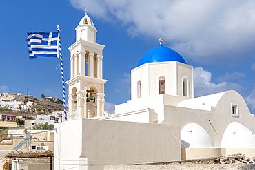 Agia Throdosia church in Akrotiri, Santorini, Greece, Europe