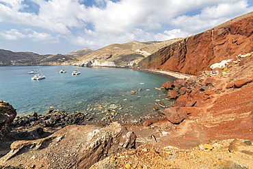 Red Beach in Akrotiri, Santorini, Greece, Europe