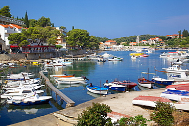 View towards Cavtat Old Town, Cavtat, Dubrovnik Riviera, Dalmatian Coast, Dalmatia, Croatia, Europe