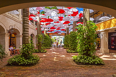 Quality brand shops in shopping mall at Holetown, Barbados, West Indies, Caribbean, Central America