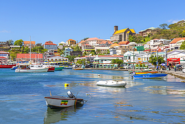 View over the Carenage of St. George's, Grenada, Windward Islands, West Indies, Caribbean, Central America