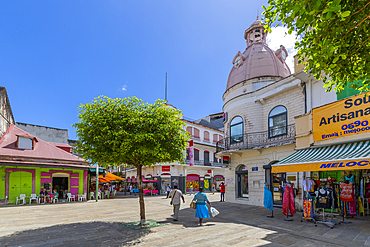 View of Spice Market Square, Pointe-a-Pitre, Guadeloupe, French Antilles, West Indies, Caribbean, Central America