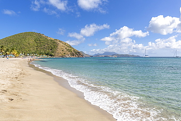 View of Frigate Bay Beach, Basseterre, St. Kitts and Nevis, West Indies, Caribbean, Central America