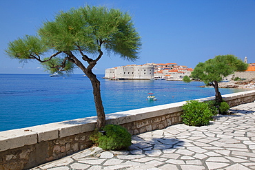 View of Old Town, UNESCO World Heritage Site, Dubrovnik, Dalmatia, Croatia, Europe