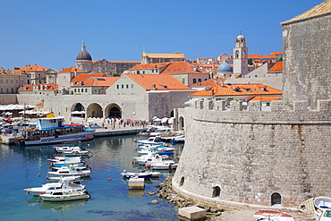 Harbour. Old Town, UNESCO World Heritage Site, Dubrovnik, Dalmatia, Croatia, Europe