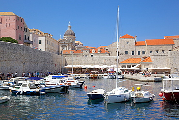 Harbour. Old Town, UNESCO World Heritage Site, Dubrovnik, Dalmatia, Croatia, Europe