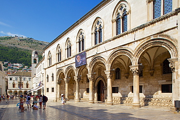 Rector's Palace on Pfred Dvorom, UNESCO World Heritage Site, Dubrovnik, Dalmatia, Croatia, Europe