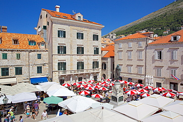 Market, Gunduliceeva Poljana, Dubrovnik, Dalmatia, Croatia, Europe