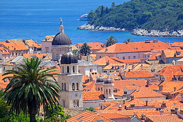 View over Old Town, UNESCO World Heritage Site, Dubrovnik, Dalmatia, Croatia, Europe