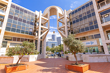 View of the Tel Aviv Performing Arts Center, Tel Aviv, Israel, Middle East