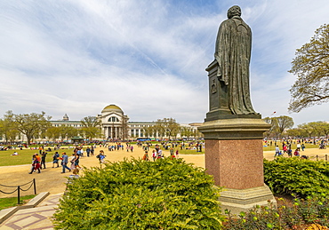 View of Smithsonian National Museum of Natural History in springtime, Washington D.C., United States of America, North America