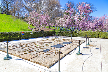View of President John F. Kennedy Gravesite in Arlington National Cemetery, Washington D.C., United States of America, North America