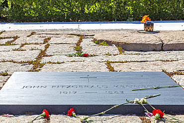 View of President John F. Kennedy Gravesite in Arlington National Cemetery, Washington D.C., United States of America, North America