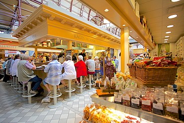 Saluhallen, Market Hall interior, Gothenburg, Sweden, Scandinavia, Europe