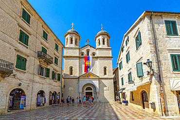 St. Nicholas Serbian Orthodox Church, Old Town, UNESCO World Heritage Site, Kotor, Montenegro, Europe