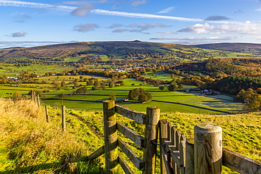 View of Hope in the Hope Valley, Derbyshire, Peak District National Park, England, United Kingdom, Europe