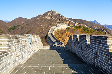 View of Great Wall of China at Huanghua Cheng (Yellow Flower), UNESCO World Heritage Site, Xishulyu, Jiuduhe Zhen, Huairou, People's Republic of China, Asia