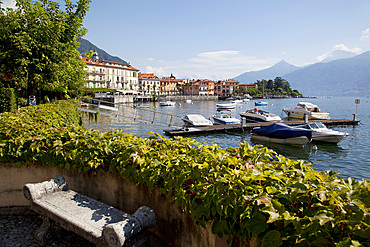 Town and lakeside, Menaggio, Lake Como, Lombardy, Italian Lakes, Italy, Europe