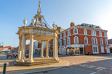 View of the Bandstand in the Market Square, Beverley, North Humberside, East Yorkshire, England, United Kingdom, Europe