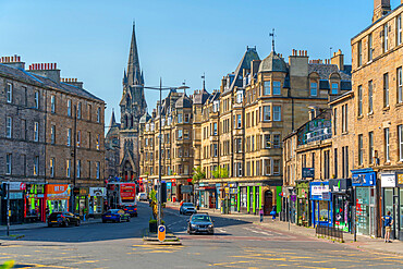 View of Lauriston Place, Edinburgh, Lothian, Scotland, United Kingdom, Europe