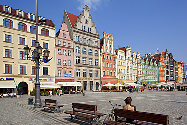 Market Square, Old Town, Wroclaw, Silesia, Poland, Europe