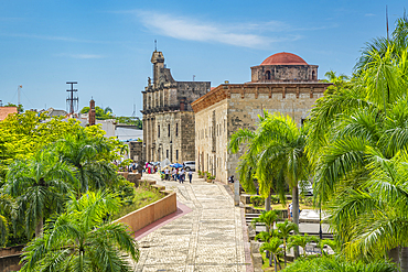 View of Pantheon of the Fatherland from Alcázar de Colón, Santo Domingo, Dominican Republic, West Indies, Caribbean, Central America