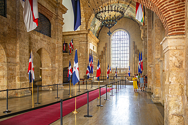 View of Pantheon of the Fatherland interior, Santo Domingo, Dominican Republic, West Indies, Caribbean, Central America