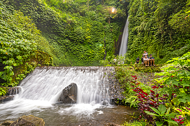 View of Melanting waterfall, Kabupaten Buleleng, Gobleg, Bali, Indonesia, South East Asia, Asia