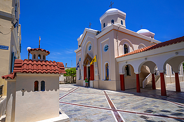 View of Church of Agia Paraskevi, Kos Town, Kos, Dodecanese, Greek Islands, Greece, Europe