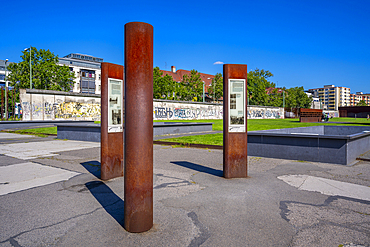 View of the Berlin Wall Memorial, Memorial Park, Bernauer Strasse, Berlin, Germany, Europe