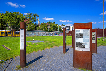 View of the Berlin Wall Memorial, Memorial Park, Bernauer Strasse, Berlin, Germany, Europe