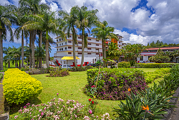 View of exterior of Bois Cheri Tea Factory, Savanne District, Mauritius, Indian Ocean, Africa