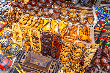 View of colourful souvenirs at Blyde River Canyon, Province of Mpumalanga, South Africa, Africa